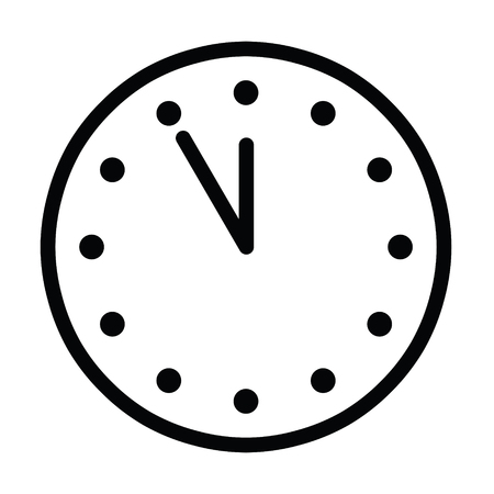 Time icon. Clock vector icon for web. Time with minutes illustrationのイラスト素材