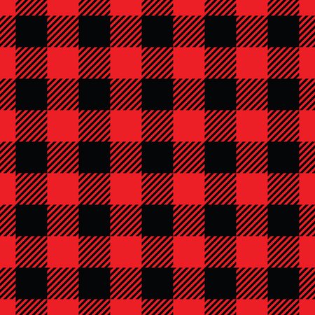 red tartan fabric texture plaid seamless pattern.Vector illustration.のイラスト素材