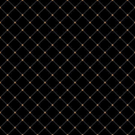 Geometric abstract seamless repeating vector ornament with diagonal dotted lines squares. Geometric luxury background. Vector and illustration. Modern stylish texture.のイラスト素材