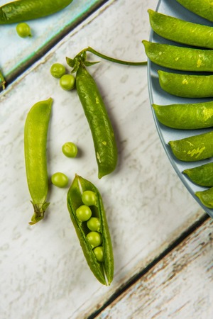 Fresh green peas  for abstract food designの写真素材