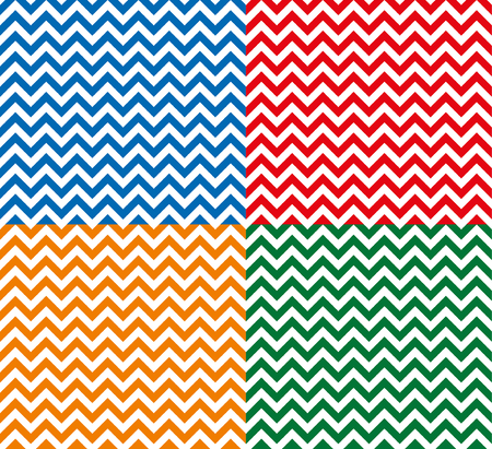 Zig zag seamless pattern, vector and illustration.のイラスト素材