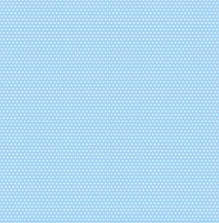 Small polka dots seamless pattern on soft blue background. Polka dot fabric. Retro vector background or pattern. Casual stylish polka dot texture on blue background. Vector and illustration.のイラスト素材