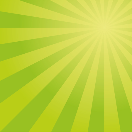 Sunburst background vector pattern with green grass color palette of swirled radial striped design.のイラスト素材