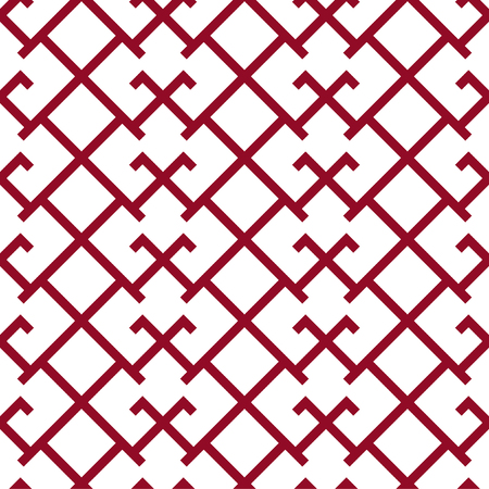 Ethnic Baltic happiness cross ornamental Martina symbol seamless pattern.のイラスト素材
