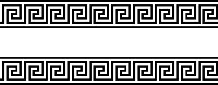 Greek key. Greek motives texture border or frameのイラスト素材