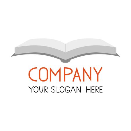 Open book icon on whiteのイラスト素材