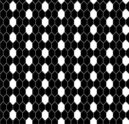 Arabic seamless pattern grid lantern shapes tiles.のイラスト素材