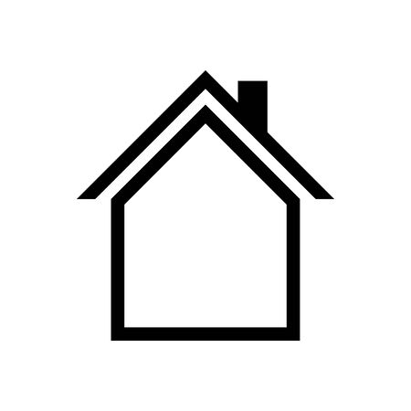 House icon Vector simple flat logo symbolのイラスト素材