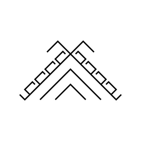 Old baltic Hidden Laima Cros ssign. Folk symbol.のイラスト素材