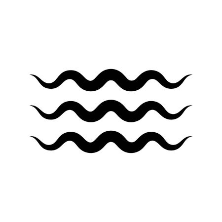 Wave vector icon on whiteのイラスト素材