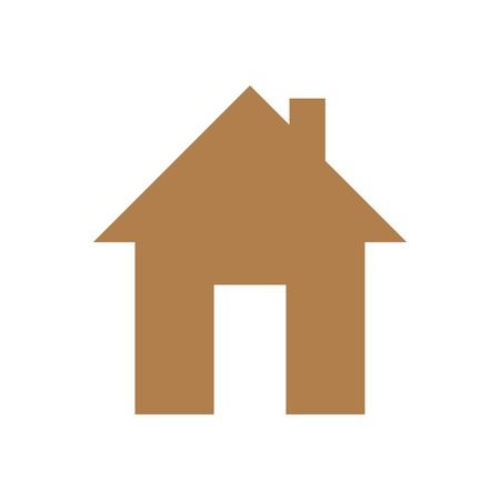 House icon Vector simple flat logo symbolのイラスト素材