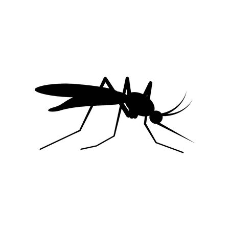 Black mosquito sign drinks blood, vector artの素材 [FY310145528663]