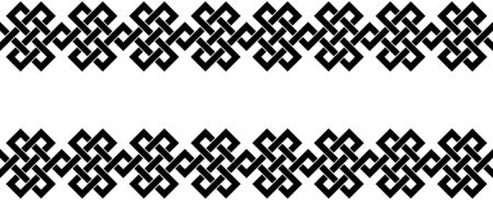 Typical egyptian, assyrian and greek motives texture border or frame. Greek key. Arabic geometric texture. Islamic Art. Abstract geometric. Vector and illustration.のイラスト素材