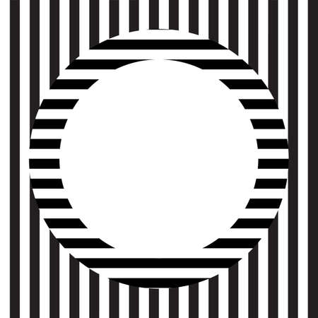 Black and white stripes pattern with text boxのイラスト素材