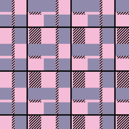Gray and pink Plaid, checkered, tartan seamless pattern suitable for fashion textiles and graphics