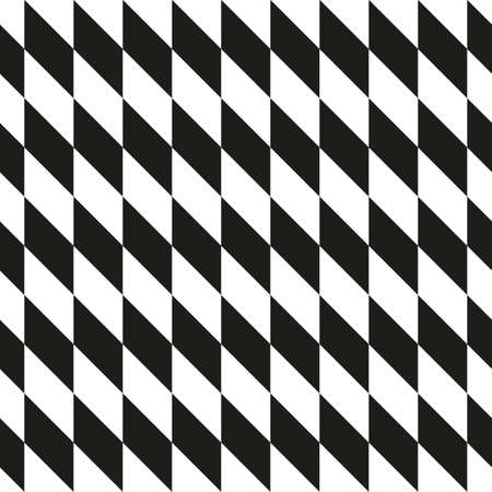 Abstract ornament with black zigzag on white background. Geometric seamless textureのイラスト素材