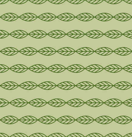 Seamless green Greek leaves olive branch pattern designのイラスト素材