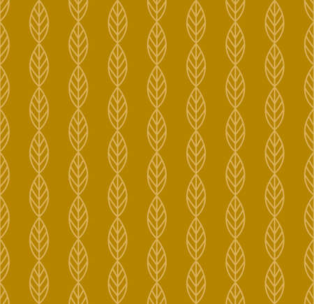 Seamless golden Greek leaves olive branch pattern designのイラスト素材