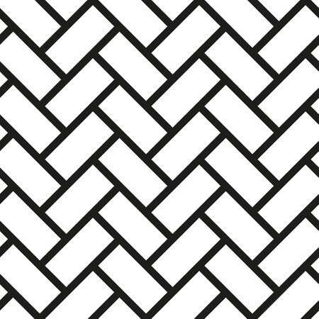 Herringbone parquet laminate floor wall texture. Vintage herringbone wooden floor seamless patternのイラスト素材