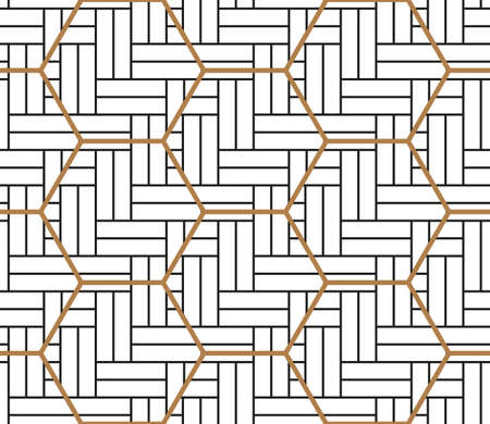 Herringbone parquet laminate floor wall texture with honeycomb. Herringbone floor seamless patternのイラスト素材