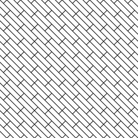 Parquet laminate floor wall diagonal texture background. Seamless pattern with rectangular tilesのイラスト素材