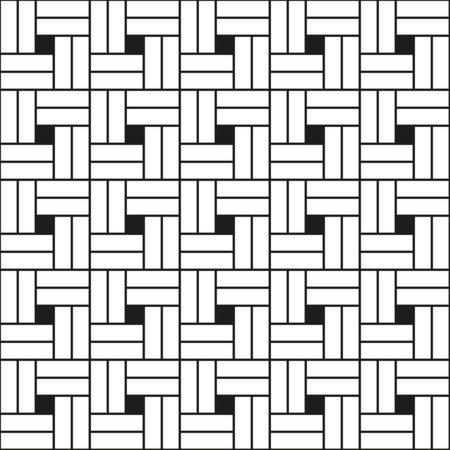 Zigzag linear tiles seamless pattern vector, ethnic motifs background, oriental tilingのイラスト素材