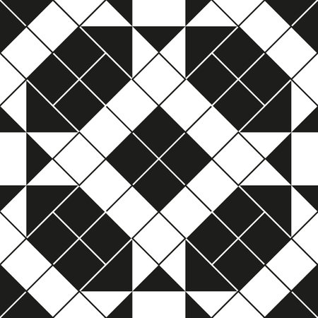 Seamless vector pattern with stripes, lines tile. Abstract geometric reticulate background.のイラスト素材