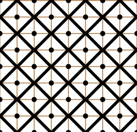 Seamless vector pattern with stripes, lines. Abstract geometric reticulate background.のイラスト素材