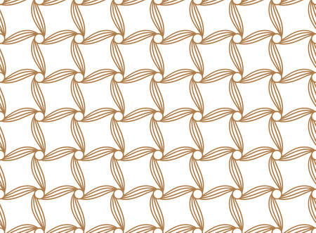 Geometric seamless pattern with intertwined bands. Wrapping paper. Tiling. Abstract backgroundのイラスト素材