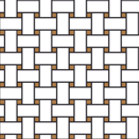 Geometric seamless pattern with intertwined bands. Wrapping paper. Tiling. Abstract backgroundのイラスト素材