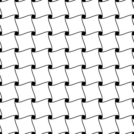 Geometric seamless pattern with intertwined bands. Wrapping paper. Tiling. Abstract backgroundのイラスト素材
