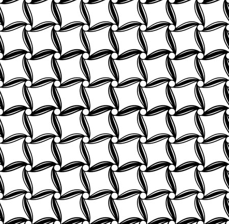 Geometric seamless pattern with intertwined bands. Wrapping paper. Tiling. Abstract backgroundのイラスト素材