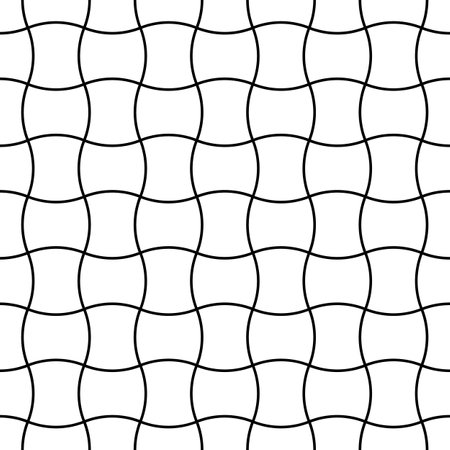 Geometric seamless pattern with intertwined bands. Wrapping paper. Tiling. Abstract backgroundのイラスト素材