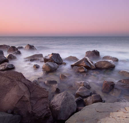 Stones on the beachの写真素材