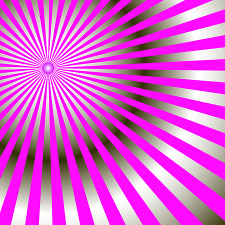 Abstract background. Radial rays are bright pink. Violet coloring. Trendy modern style. For cover, template, decorated, brochure, flyer, website, app UI banner header Vector illustration designのイラスト素材