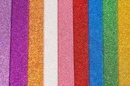 Colorful background of shiny and glittering colorsの写真素材