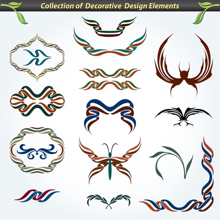 Collection of Decorative Design Elements 1のイラスト素材