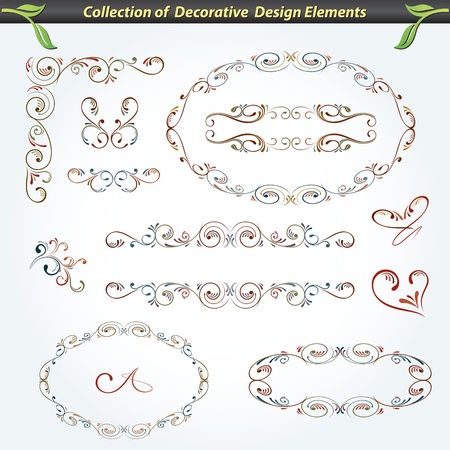 Collection of Decorative Design Elements 2のイラスト素材