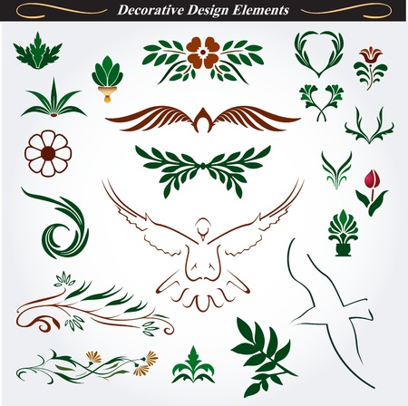 Collection of Decorative Design Elements 15のイラスト素材