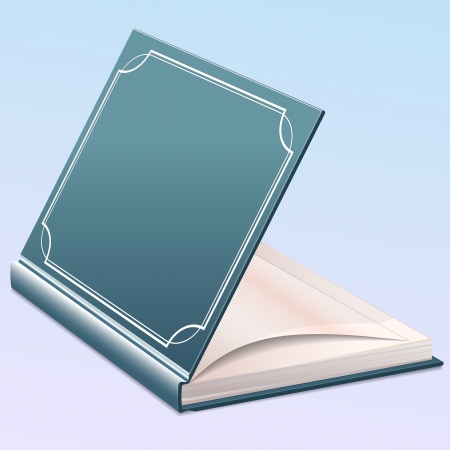 Open book with blank pages template for design layout のイラスト素材