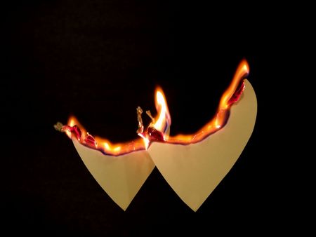Two Hearts On Fire #2の写真素材