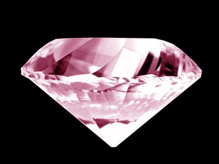 High-resolution digital color photography of a large diamond.  Dust free!  Brilliant color!の写真素材