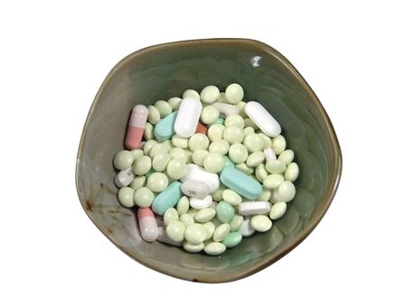 Various Kinds of Drugs or Pills Close-up Viewの写真素材