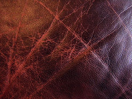 Very good texture of brown European sofa leather                               の写真素材