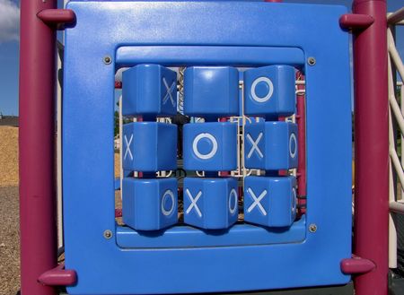 Close Up Of A Giant Game At Children's Playgroundの写真素材