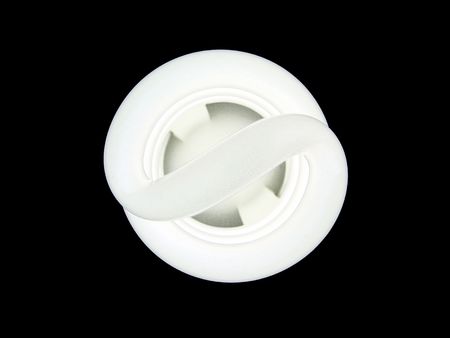 Macro Vertical View of an Energy Saver Light Bulb                               の写真素材
