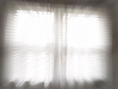 Bright White Window Zooming In Action                               の写真素材
