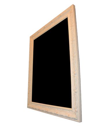 Isolated Blank Picture Frame Cutout Background Close-up                               の写真素材