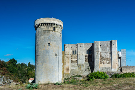 The Castle of Falaise, which overlooks the town from a high crag, was formerly the seat of the Dukes of Normandy.のeditorial素材