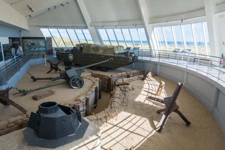 Utah Beach, France - September 9, 2016: Utah Beach was the code name for one of the five sectors of the Allied invasion of German-occupied France in the Normandy landings on June 6, 1944 (D-Day), during World War II.のeditorial素材